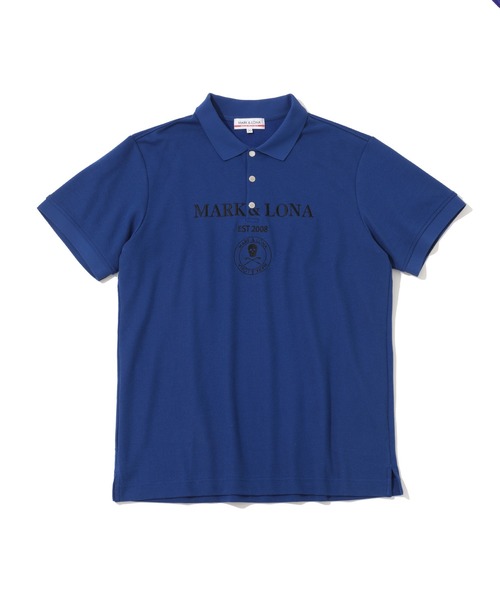MARK & LONA（マークアンドロナ）の「Gauge Jacquard Polo | MEN（ポロシャツ・メンズ・ブラック/ホワイト/ピンク/グリーン・48/46）」の8枚目の写真