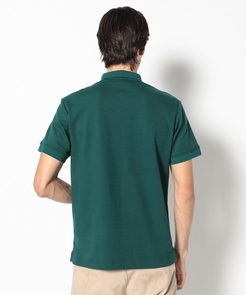 MARK & LONA（マークアンドロナ）の「Gauge Jacquard Polo | MEN（ポロシャツ・メンズ・ブラック/ホワイト/ピンク/グリーン・48/46）」の14枚目の写真