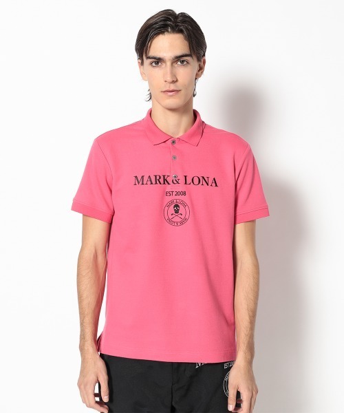 MARK & LONA（マークアンドロナ）の「Gauge Jacquard Polo | MEN（ポロシャツ・メンズ・ブラック/ホワイト/ピンク/グリーン・48/46）」の17枚目の写真