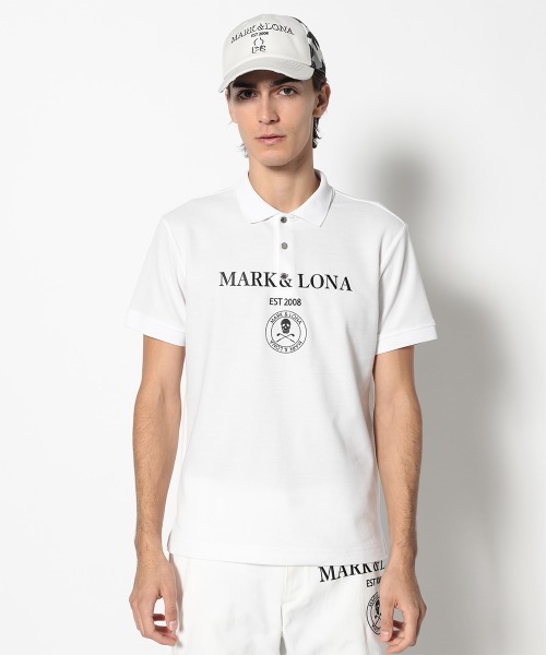MARK & LONA（マークアンドロナ）の「Gauge Jacquard Polo | MEN（ポロシャツ・メンズ・ブラック/ホワイト/ピンク/グリーン・48/46）」の11枚目の写真