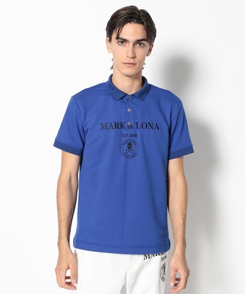 MARK & LONA（マークアンドロナ）の「Gauge Jacquard Polo | MEN（ポロシャツ・メンズ・ブラック/ホワイト/ピンク/グリーン・48/46）」の16枚目の写真