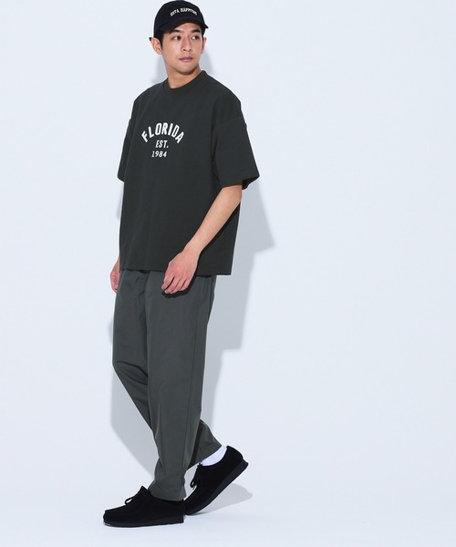 coca(coca)(コカ)の「インレイ裏毛スウェットワッペントップス(スウェット・メンズ・ホワイト/チャコール・L/M/XL)」の11枚目の写真