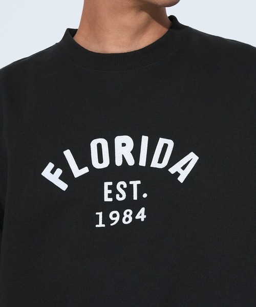 coca(coca)(コカ)の「インレイ裏毛スウェットワッペントップス(スウェット・メンズ・ホワイト/チャコール・L/M/XL)」の12枚目の写真