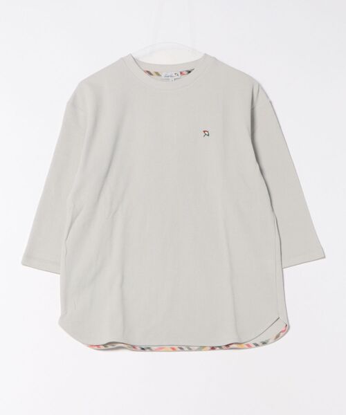 Arnold Palmer（アーノルドパーマー）の「サーフニット シェア 7分袖 プルオーバー（Tシャツ/カットソー・レディース・ライトグレー/アイボリー/アイボリー系・S/LL/XS/L/M）」の2枚目の写真