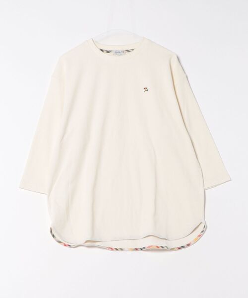 Arnold Palmer（アーノルドパーマー）の「サーフニット シェア 7分袖 プルオーバー（Tシャツ/カットソー・レディース・ライトグレー/アイボリー/アイボリー系・S/LL/XS/L/M）」の6枚目の写真