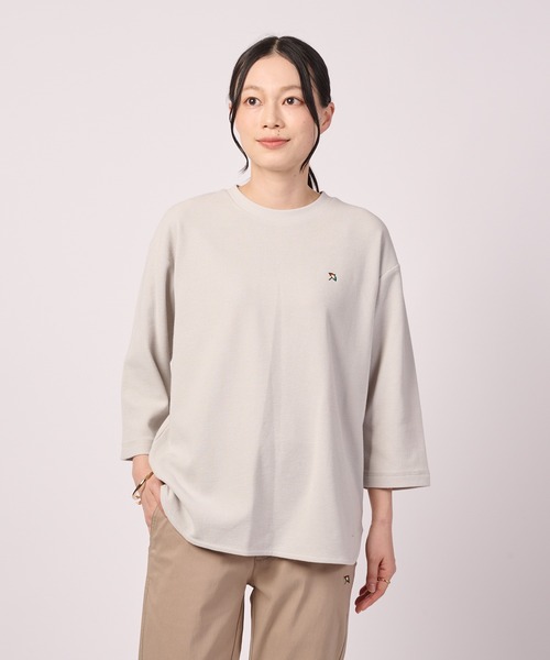 Arnold Palmer（アーノルドパーマー）の「サーフニット シェア 7分袖 プルオーバー（Tシャツ/カットソー・レディース・ライトグレー/アイボリー/アイボリー系・S/LL/XS/L/M）」の22枚目の写真
