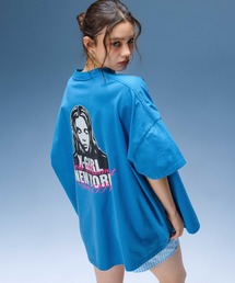 X-girl | FACE AND SCRIPT MIX LOGO S/S BIG TEE DRESS(ワンピース)