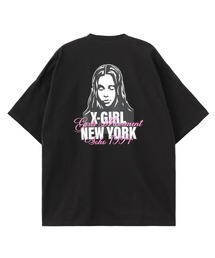 FACE AND SCRIPT MIX LOGO S/S BIG TEE DRESS