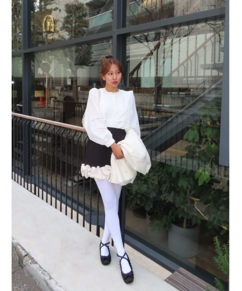 Her lip to（ハーリップトゥー）の「Alline Lace Blouse（シャツ/ブラウス・レディース・ホワイト・S/M）」の19枚目の写真