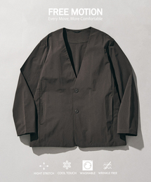 417 EDIFICE（フォーワンセブンエディフィス）の「【FREE MOTION】 カーディガンジャケット（ノーカラージャケット）」