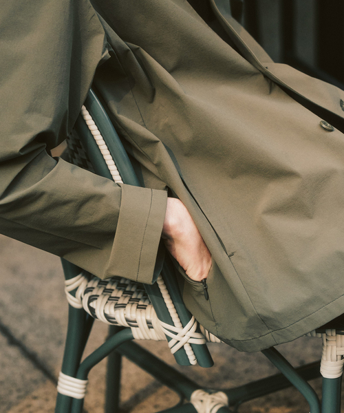 417 EDIFICE（フォーワンセブンエディフィス）の「【FREE MOTION】 カーディガンジャケット（ノーカラージャケット・メンズ・カーキ/ブラック系その他/ベージュ・LARGE/MEDIUM/SMALL）」の11枚目の写真