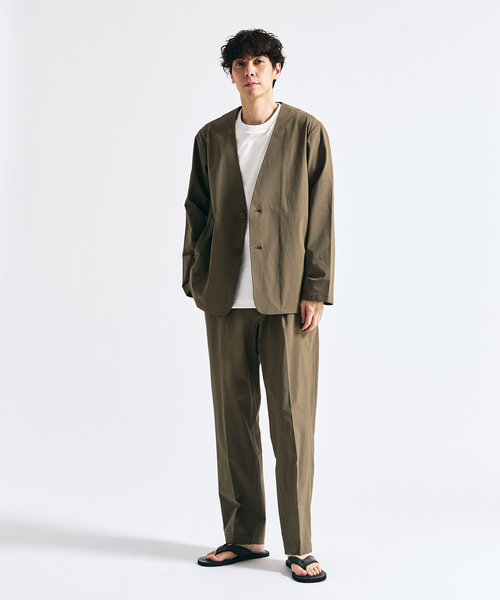 417 EDIFICE（フォーワンセブンエディフィス）の「【FREE MOTION】 カーディガンジャケット（ノーカラージャケット・メンズ・カーキ/ブラック系その他/ベージュ・LARGE/MEDIUM/SMALL）」の15枚目の写真