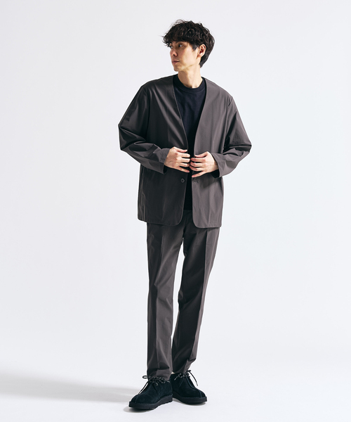 417 EDIFICE（フォーワンセブンエディフィス）の「【FREE MOTION】 カーディガンジャケット（ノーカラージャケット・メンズ・カーキ/ブラック系その他/ベージュ・LARGE/MEDIUM/SMALL）」の16枚目の写真