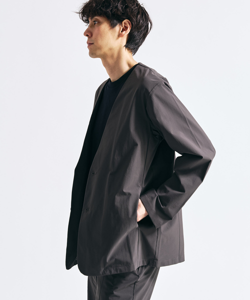 417 EDIFICE（フォーワンセブンエディフィス）の「【FREE MOTION】 カーディガンジャケット（ノーカラージャケット・メンズ・カーキ/ブラック系その他/ベージュ・LARGE/MEDIUM/SMALL）」の21枚目の写真