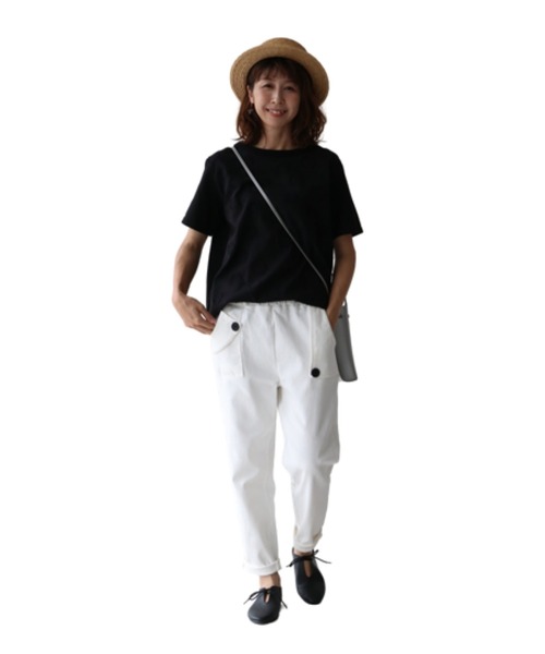 sanpo kuschel(サンポクシェル)の「でこぼこポケットパンツ(その他パンツ・レディース・カーキ/ホワイト・M/L)」の6枚目の写真