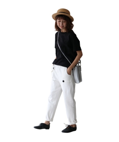 sanpo kuschel(サンポクシェル)の「でこぼこポケットパンツ(その他パンツ・レディース・カーキ/ホワイト・M/L)」の11枚目の写真