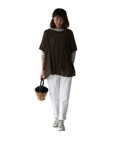 sanpo kuschel(サンポクシェル)の「でこぼこポケットパンツ(その他パンツ・レディース・カーキ/ホワイト・M/L)」の13枚目の写真