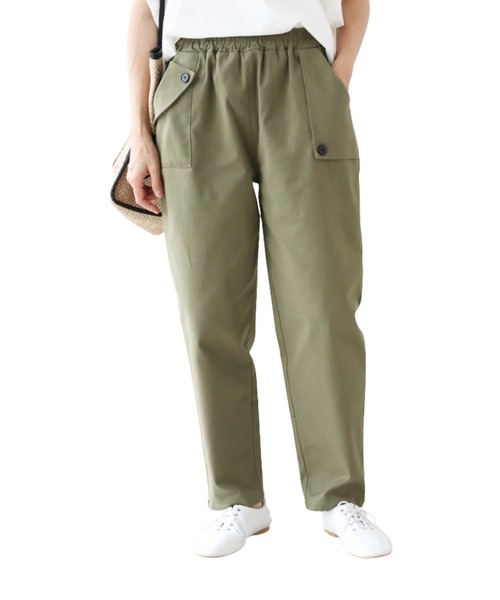 sanpo kuschel(サンポクシェル)の「でこぼこポケットパンツ(その他パンツ・レディース・カーキ/ホワイト・M/L)」の17枚目の写真