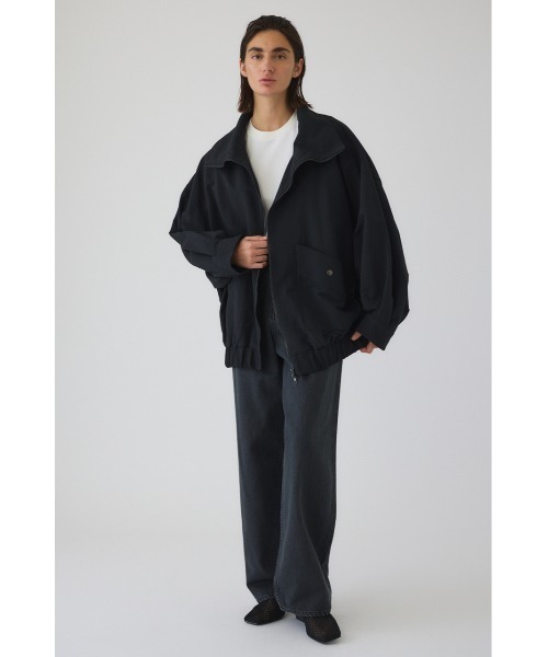 RIM.ARK 26SS W-zip stand collar JK ブラック RIM.ARK | W-zip stand collar JK (JACKETS ) |RIM.ARK ONLINE STORE