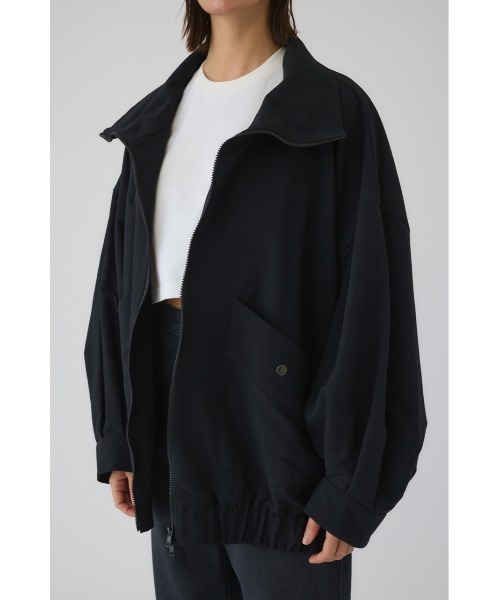RIM.ARK 26SS W-zip stand collar JK ブラック RIM.ARK（リムアーク）の「W-zip stand collar JK ダブル ジップ