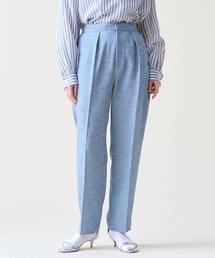 タックテーパードパンツ