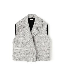 TOMORROWLAND .B（トゥモローランドビー）の「モノトーンツイード ワイドカラージレ（その他アウター）」