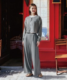 【Hurley:ハーレー】レディースリブワイドパンツ　RIB WIDE PANTS