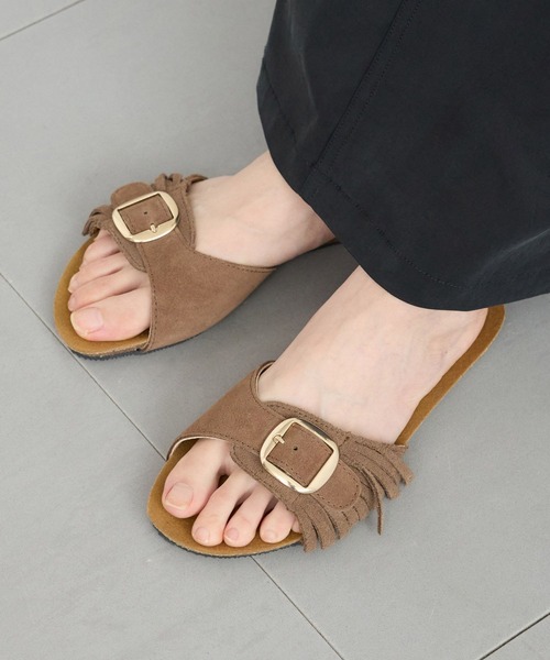 PLAKTON（プラクトン）の「BARNYARDSTORM / PLAKTON(プラクトン) / フリンジサンダル（サンダル・レディース・ブラウン/ブラック・36/37/38）」の13枚目の写真