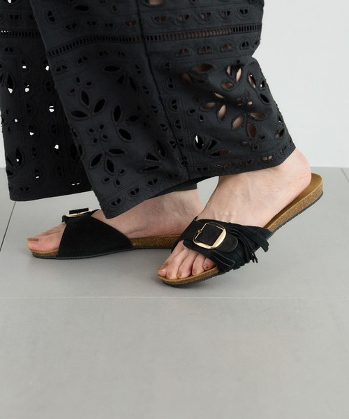 PLAKTON（プラクトン）の「BARNYARDSTORM / PLAKTON(プラクトン) / フリンジサンダル（サンダル・レディース・ブラウン/ブラック・36/37/38）」の8枚目の写真