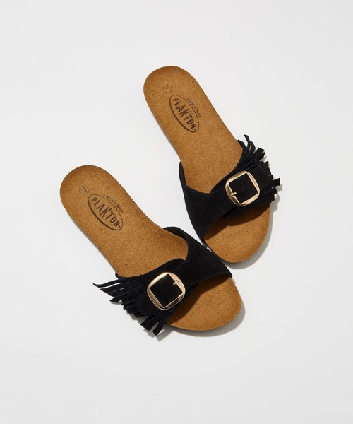 PLAKTON（プラクトン）の「BARNYARDSTORM / PLAKTON(プラクトン) / フリンジサンダル（サンダル・レディース・ブラウン/ブラック・36/37/38）」の3枚目の写真