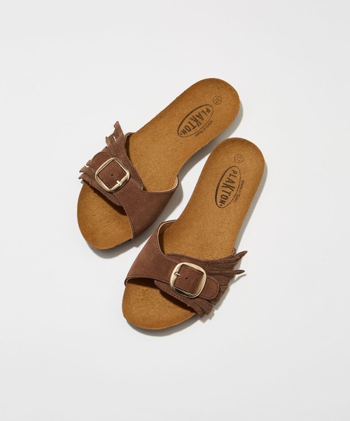 PLAKTON（プラクトン）の「BARNYARDSTORM / PLAKTON(プラクトン) / フリンジサンダル（サンダル・レディース・ブラウン/ブラック・36/37/38）」の4枚目の写真