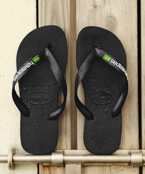 havaianas(ハワイアナス)の「BRASIL LOGO(サンダル・レディース・ブラウン系その他/ホワイト/ネイビー/ブラック系その他/ダークグリーン/ブルー/クリーム・25.5cm/27cm/29cm/22cm/23cm/24.5cm/28cm)」の2枚目の写真