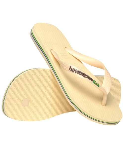 havaianas(ハワイアナス)の「BRASIL LOGO(サンダル・レディース・ブラウン系その他/ホワイト/ネイビー/ブラック系その他/ダークグリーン/ブルー/クリーム・25.5cm/27cm/29cm/22cm/23cm/24.5cm/28cm)」の4枚目の写真