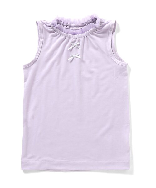 apres les cours(アプレレクール)の「サラサラこんにちはインナー ノースリーブTシャツ(インナーウェア/肌着・キッズ・ラベンダー/ベビーピンク/ブラック/オフホワイト/レモンイエロー・80/90/110/130/100/120)」の22枚目の写真