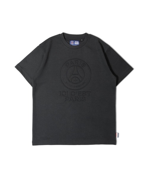 PARIS SAINT-GERMAIN(パリサンジェルマン)の「PSG-INTERLOCK EMBO SSTEE(Tシャツ/カットソー・メンズ・グレー/ブラック・M/L/XL)」の3枚目の写真