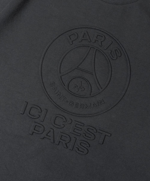 PARIS SAINT-GERMAIN(パリサンジェルマン)の「PSG-INTERLOCK EMBO SSTEE(Tシャツ/カットソー・メンズ・グレー/ブラック・M/L/XL)」の8枚目の写真