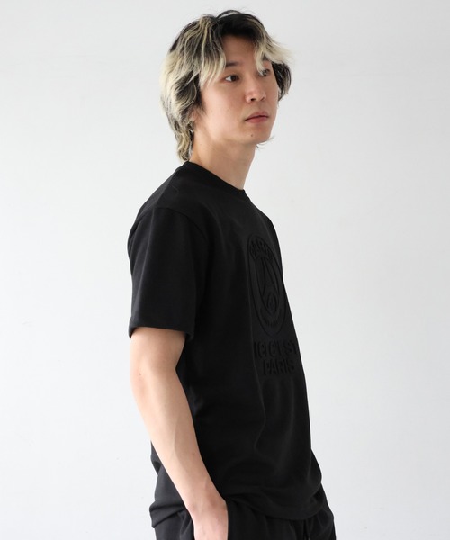 PARIS SAINT-GERMAIN(パリサンジェルマン)の「PSG-INTERLOCK EMBO SSTEE(Tシャツ/カットソー・メンズ・グレー/ブラック・M/L/XL)」の13枚目の写真