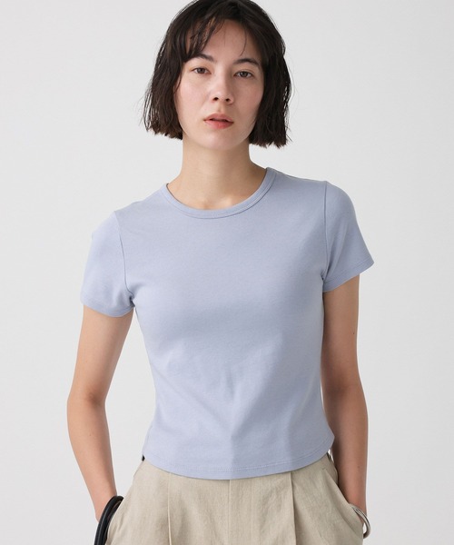 BABYLONE（バビロン）の「【大屋夏南さんコラボアイテム】【WEB先行予約】ミニT-shirt（Tシャツ/カットソー・レディース・サックスブルー/レッド/ホワイト・フリー）」の2枚目の写真