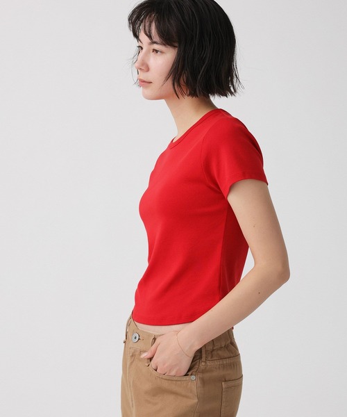 BABYLONE（バビロン）の「【大屋夏南さんコラボアイテム】【WEB先行予約】ミニT-shirt（Tシャツ/カットソー・レディース・サックスブルー/レッド/ホワイト・フリー）」の8枚目の写真