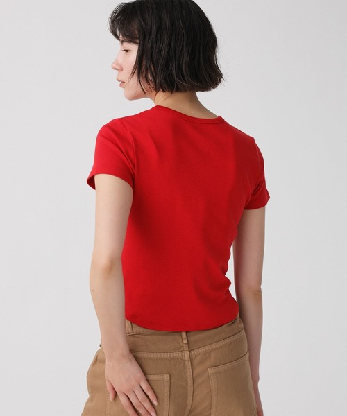 BABYLONE（バビロン）の「【大屋夏南さんコラボアイテム】【WEB先行予約】ミニT-shirt（Tシャツ/カットソー・レディース・サックスブルー/レッド/ホワイト・フリー）」の9枚目の写真