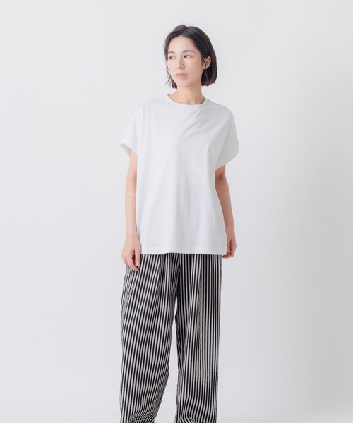 Kelen（ケレン）の「「KELEN / ケレン」ヤッコスリーブTEE（Tシャツ/カットソー・レディース・ブラック/ブラウン/オフホワイト/サックスブルー・M/S）」の11枚目の写真
