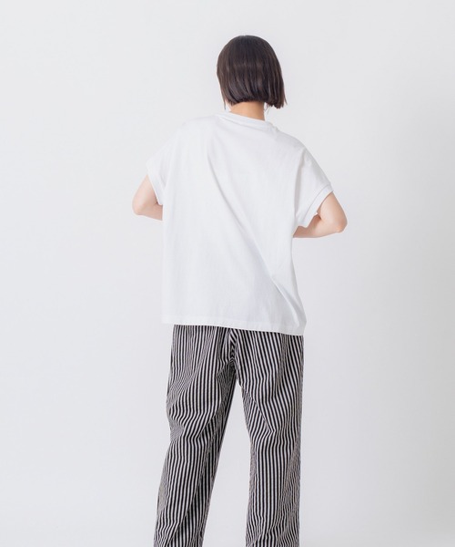 Kelen（ケレン）の「「KELEN / ケレン」ヤッコスリーブTEE（Tシャツ/カットソー・レディース・ブラック/ブラウン/オフホワイト/サックスブルー・M/S）」の15枚目の写真