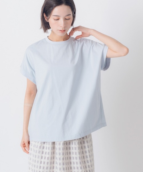 Kelen（ケレン）の「「KELEN / ケレン」ヤッコスリーブTEE（Tシャツ/カットソー・レディース・ブラック/ブラウン/オフホワイト/サックスブルー・M/S）」の18枚目の写真