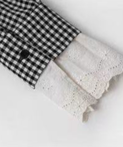 Achic(アシック)の「クラシックチェック リボンタイシャツ(Tシャツ/カットソー・レディース・ブラック・M)」の10枚目の写真