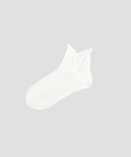 MARGARET HOWELL（マーガレットハウエル）の「COTTON BOBBY SOCKS（ソックス/靴下・レディース・ブラック/ブラウン/ホワイト・FREE）」の2枚目の写真