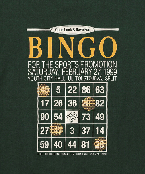 THE SHINZONE(ザ シンゾーン)の「THE SHINZONE | BINGO TEE WOMEN(Tシャツ/カットソー・レディース・ダークグリーン/ホワイト・F)」の9枚目の写真