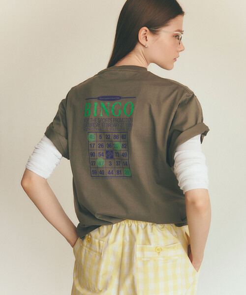 THE SHINZONE(ザ シンゾーン)の「THE SHINZONE | BINGO TEE WOMEN(Tシャツ/カットソー・レディース・ダークグリーン/ホワイト・F)」の15枚目の写真