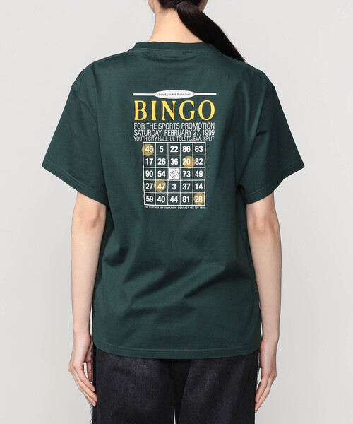 THE SHINZONE(ザ シンゾーン)の「THE SHINZONE | BINGO TEE WOMEN(Tシャツ/カットソー・レディース・ダークグリーン/ホワイト・F)」の1枚目の写真