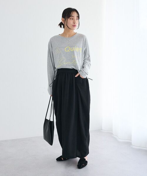 CRAFT STANDARD BOUTIQUE(クラフトスタンダードブティック)の「ロゴプリントロンTee(Tシャツ/カットソー・レディース・グレー/オフホワイト/ダークグレー・FREE)」の19枚目の写真