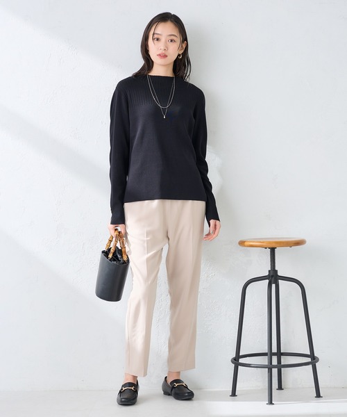 a.v.v（アーヴェヴェ）の「［支持率NO.1/接触冷感/速乾/UVカット/イージーケア］イージーテーパードパンツ（スラックス・レディース・ブラック/ベージュ/ダークグレー/インディゴブルー/グリーン/ネイビー・LARGE/MEDIUM/SMALL/X-SMALL/X-LARGE）」の19枚目の写真